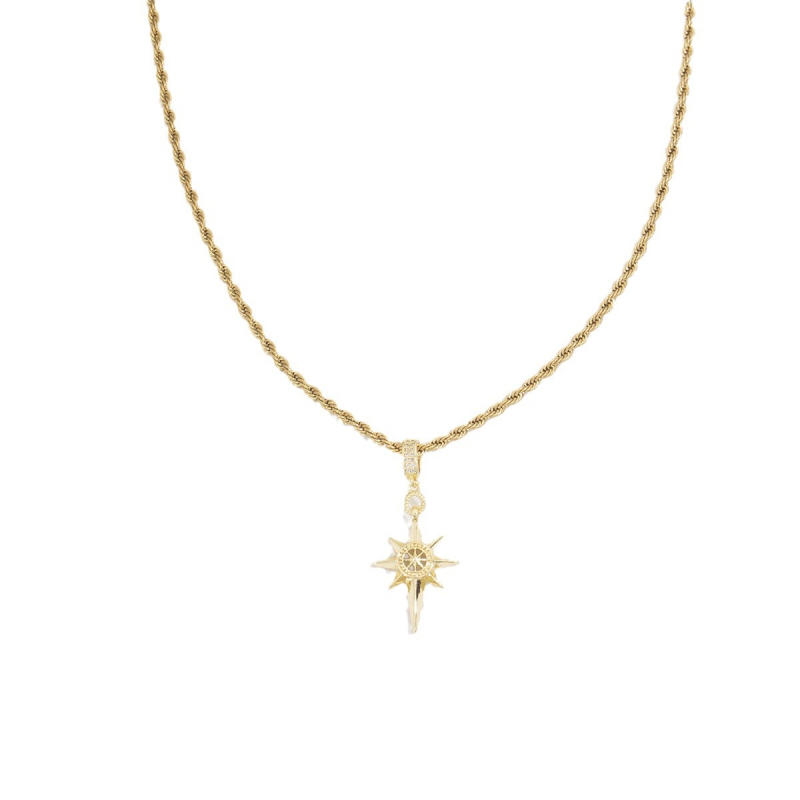 Colier cu pandantiv din cupru, pe lanț răsucit, 41–50 cm, 12 g, Primăvara 2025