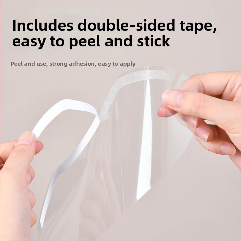 Vienreizējās lietošanas caurspīdīgs sejas aizsargs frizieriem, PVC; universāla izmantošana; sedz seju un acis; vidēja biezums