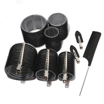 Ezhilian öntapadó hajtekerő készlet - Nylon PP tekercsek Velcro-val, vasalás nélkül