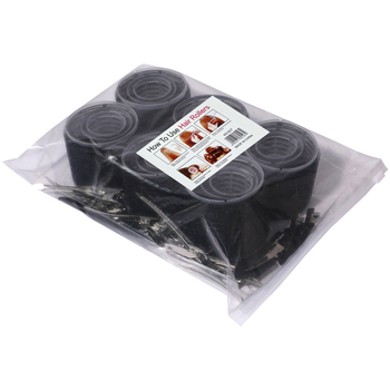 Ezhilian öntapadó hajtekerő készlet - Nylon PP tekercsek Velcro-val, vasalás nélkül