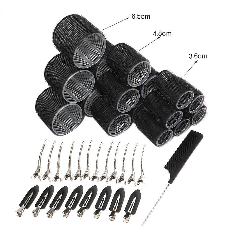 Ezhilian öntapadó hajtekerő készlet - Nylon PP tekercsek Velcro-val, vasalás nélkül