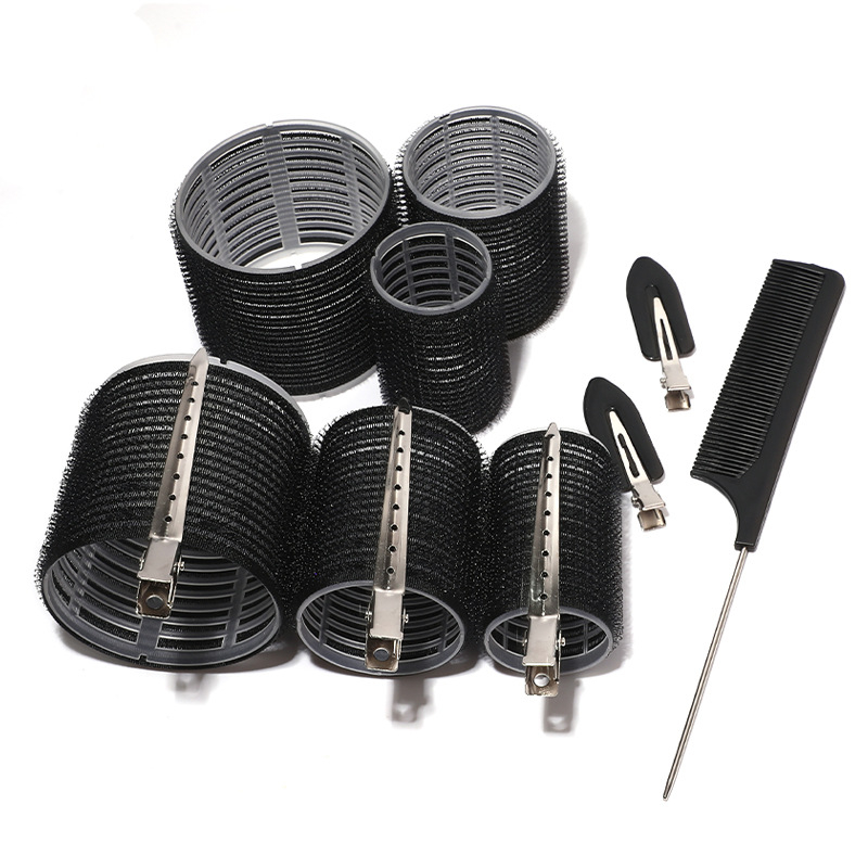 Ezhilian öntapadó hajtekerő készlet - Nylon PP tekercsek Velcro-val, vasalás nélkül