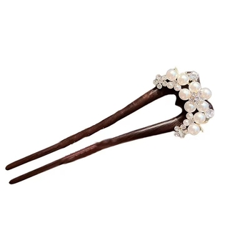 Ébenfa hajtű, U-alakú, motívum gyöngyökkel és búzaszemekkel, nőknek — fejfedő az ókori stílusban, testre szabható