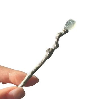 Ac de păr cu design tridimensional din ramuri neregulate, aliaj vintage, placare electrolitică, accesoriu pentru coc Hanfu