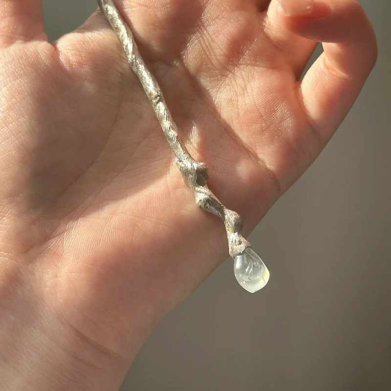 Ac de păr cu design tridimensional din ramuri neregulate, aliaj vintage, placare electrolitică, accesoriu pentru coc Hanfu