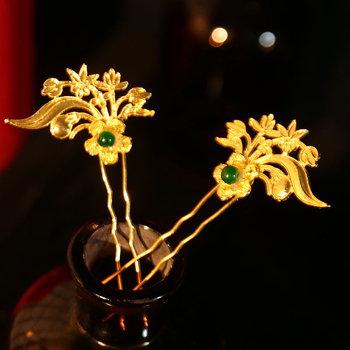 Accesorii pentru cap în stil chinezesc nou, aliaj, formă fluture, electroplacare