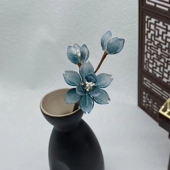 Hajtű virág alakú hajtű, üveg, retro stílus, uniszex, esküvői ajándék