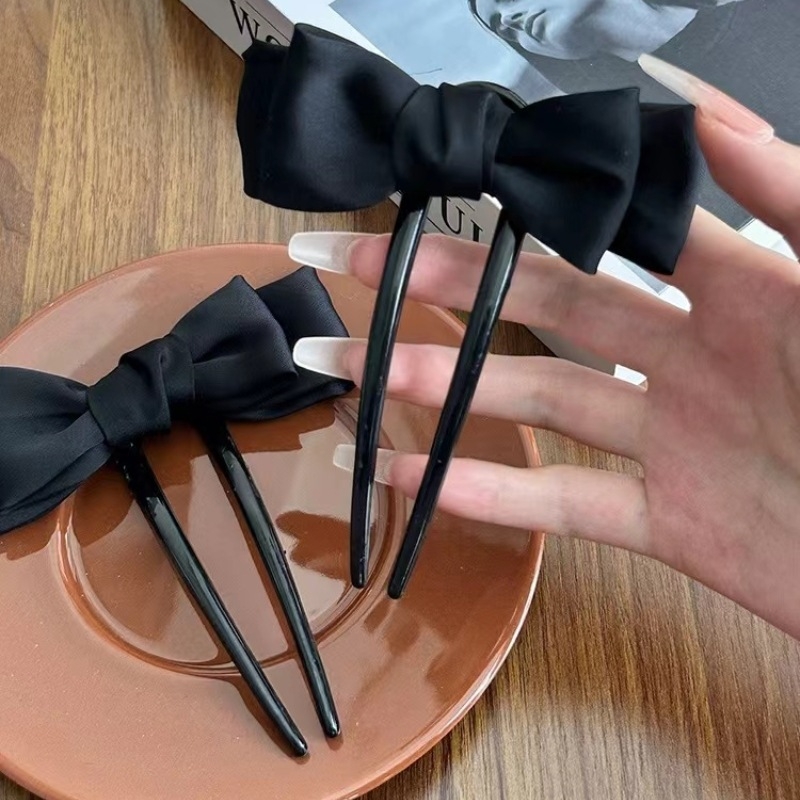 U-alakú hajtű masnival, textil anyag, egyszerű női hajkiegészítő, nyár 2024