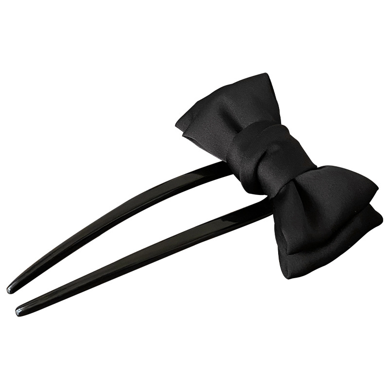 U-alakú hajtű masnival, textil anyag, egyszerű női hajkiegészítő, nyár 2024