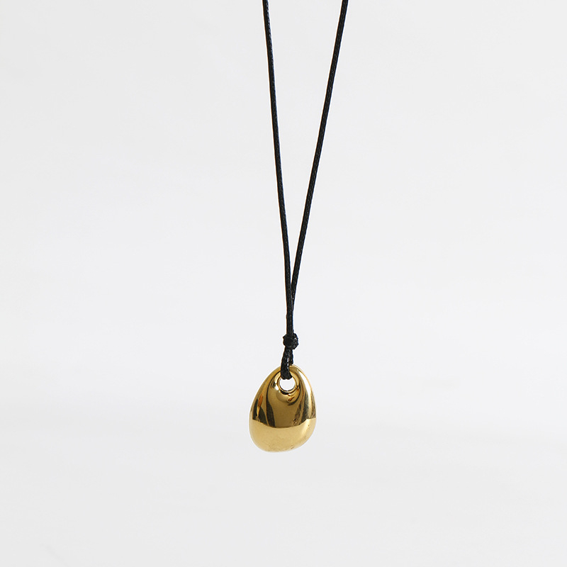 Nakit od titan čelika s lancem klavikule i geometrijskim privjeskom, elektroplatirano, unisex, 5,5 g