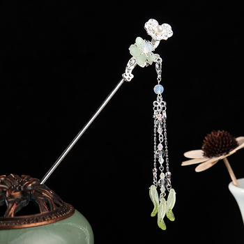 Agrafă de păr din aliaj cu ciucuri, stil antic, accesorii pentru păr geometrice, lucrat manual