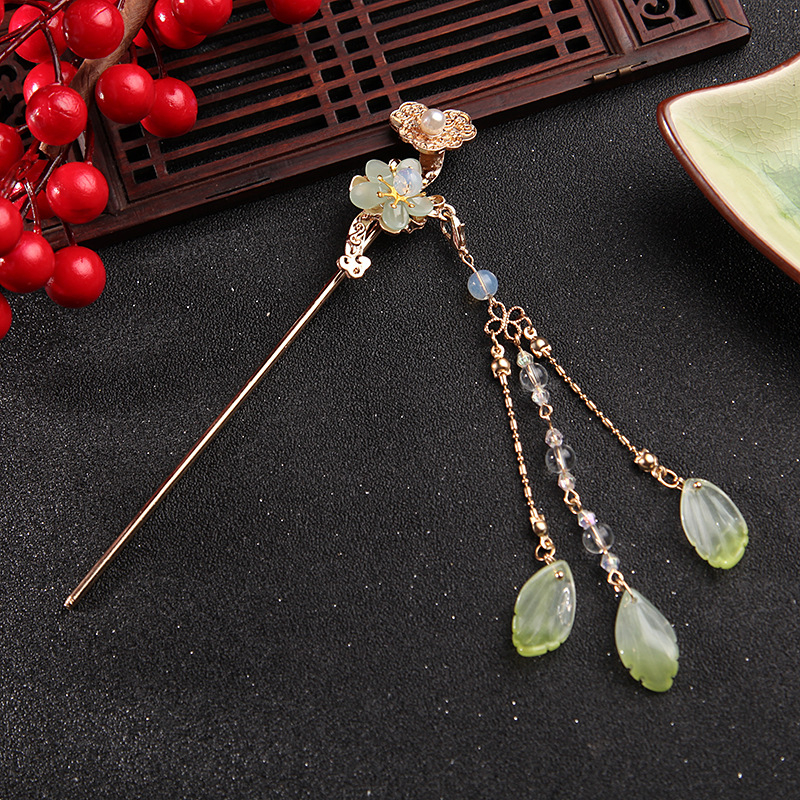 Agrafă de păr din aliaj cu ciucuri, stil antic, accesorii pentru păr geometrice, lucrat manual