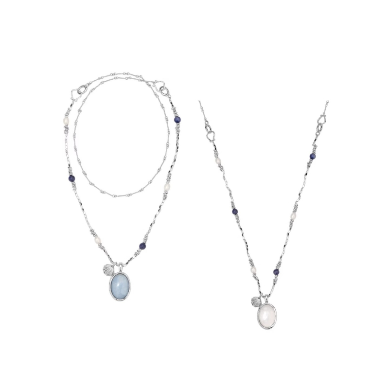 Colier cu piatră ochi de tigru, pandantiv în formă de pasăre, lanț regulat, stil lux ușor