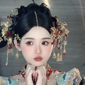 Accesoriu pentru păr în stil palat, aliaj, ciucuri, lucrat manual, pentru nuntă, headwear, iarna 2025