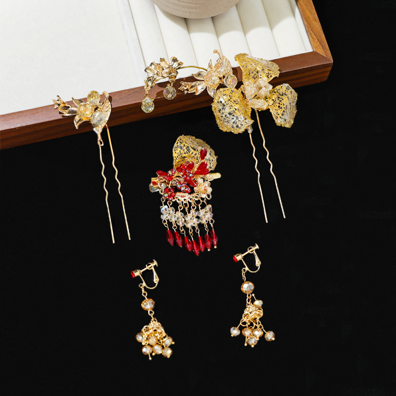 Accesoriu pentru păr în stil palat, aliaj, ciucuri, lucrat manual, pentru nuntă, headwear, iarna 2025