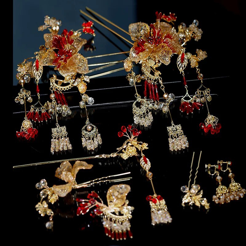 Accesoriu pentru păr în stil palat, aliaj, ciucuri, lucrat manual, pentru nuntă, headwear, iarna 2025