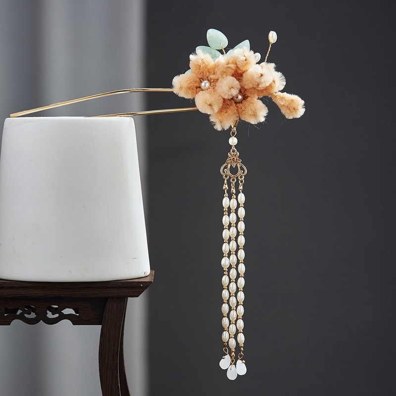 Agrafă de păr – aliaj, stil retro, decor floral, brand New Leaf, ambalaj separat