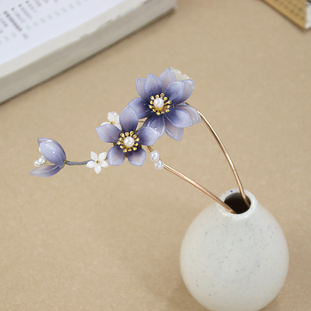 U-alakú hajtű, korongos dizájn, Tang-stílusú női hajdísz, ötvözet