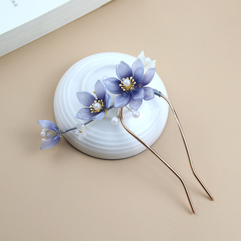 U-alakú hajtű, korongos dizájn, Tang-stílusú női hajdísz, ötvözet