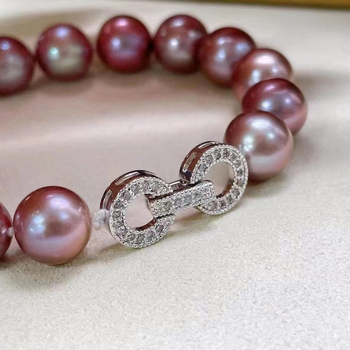 Vario juvelyrinė sagtis su elektroplakavimu, dvigubo apskritimo forma, tinka grandinėms, apyrankėms ir karoliams