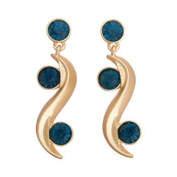 Κολιέ με διαμαντένιο επίχρισμα σε κυκλικό κυματοειδές σχέδιο, ρυθμιζόμενη αλυσίδα για πουλόβερ, κράμα, κρύσταλλο κρεμαστό