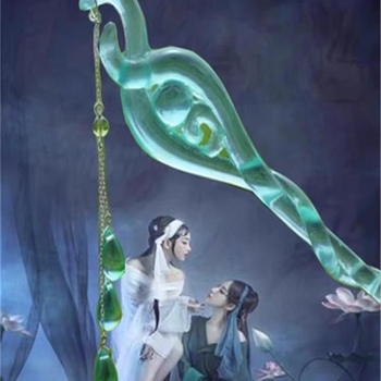 Štipa za kosu inspirirana White Snake Origin, karikaturalni stil, plast/smola materijal, geometrijski oblik, prilagodljivo
