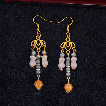 Accesoriu pentru păr cu detaliu filigran, material textil, stil retro, ambalaj individual, număr de producție T0048