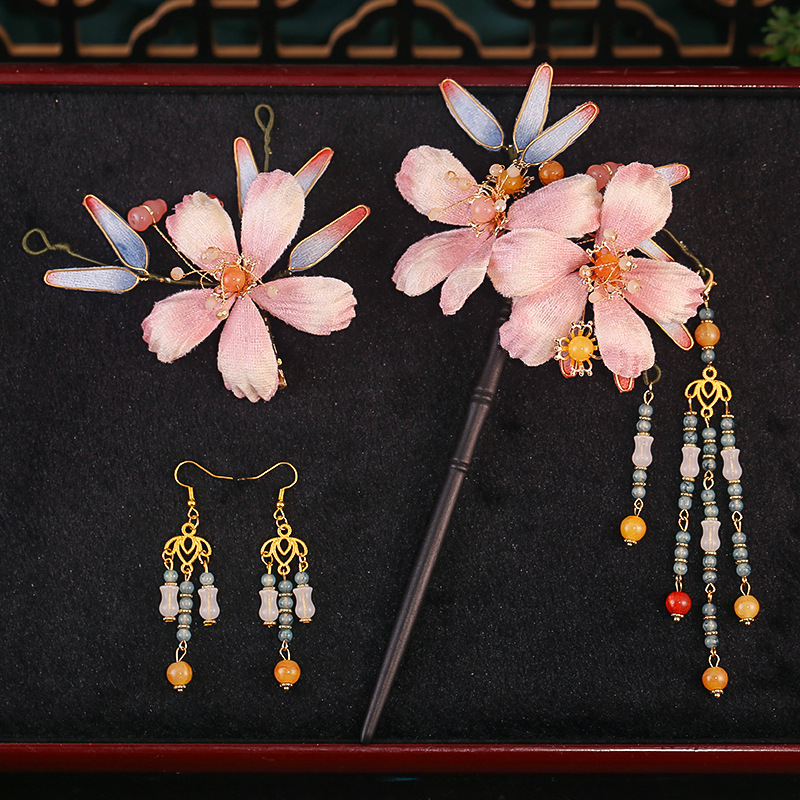 Accesoriu pentru păr cu detaliu filigran, material textil, stil retro, ambalaj individual, număr de producție T0048