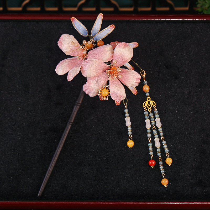 Accesoriu pentru păr cu detaliu filigran, material textil, stil retro, ambalaj individual, număr de producție T0048