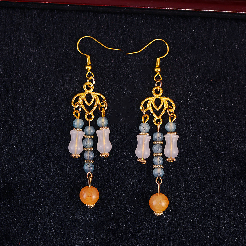 Accesoriu pentru păr cu detaliu filigran, material textil, stil retro, ambalaj individual, număr de producție T0048