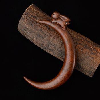 Fából készült hajtű | Új kínai motívumokkal geometriai dizájn | Fejfedő kiegészítő | Ideális esküvőkre, születésnapokra, fesztiválokra | 2024 nyári kiadás