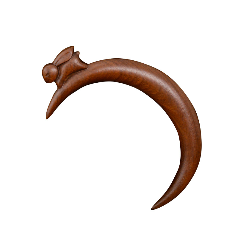 Fából készült hajtű | Új kínai motívumokkal geometriai dizájn | Fejfedő kiegészítő | Ideális esküvőkre, születésnapokra, fesztiválokra | 2024 nyári kiadás