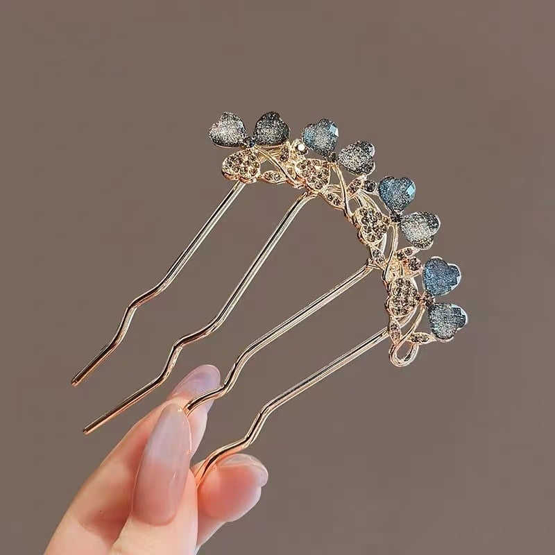 U-formos plaukų segtukas, lydinys, elektroplatavimas, elegantiškas moterų galvos aksesuaras