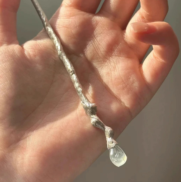 Agrafa pentru păr în formă de floare, din aliaj, stil in, toamnă 2025