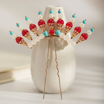 Hanfu hajtű – kézzel készített ötvözet, retro stílusú női hajdísz