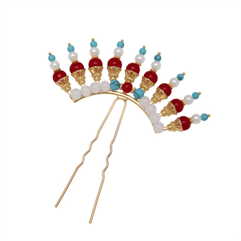 Hanfu hajtű – kézzel készített ötvözet, retro stílusú női hajdísz