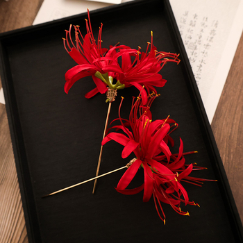 Hajtű gyöngyvirággal, ötvözet, vintage stílus, kézzel készített