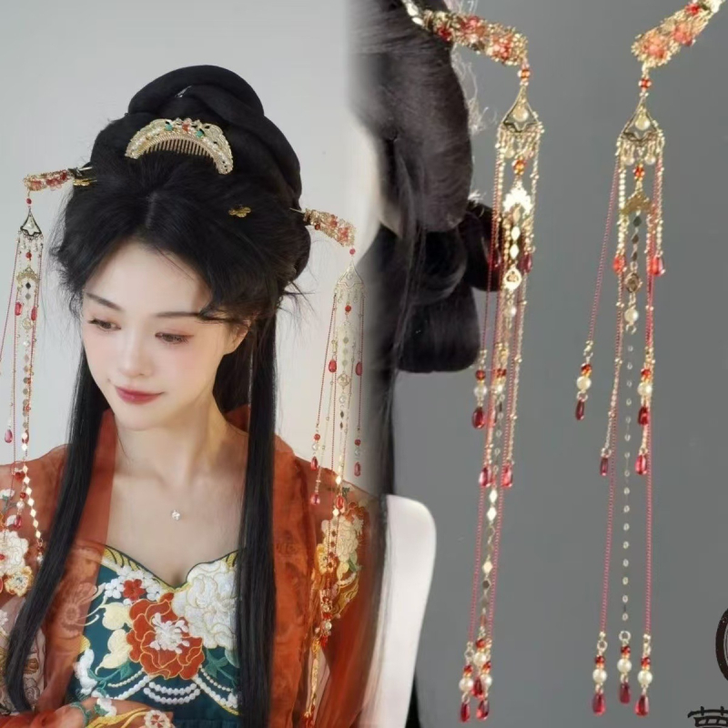 Accesoriu pentru cap din metal, formă de floare, stil antic, origine Nanjing, lansare primăvara 2025