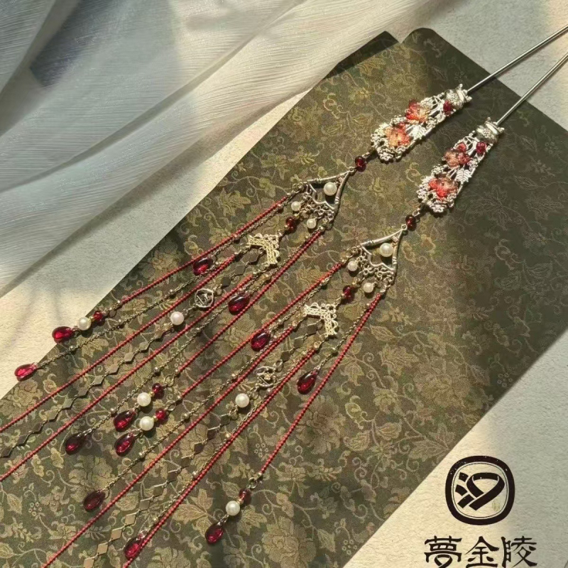 Accesoriu pentru cap din metal, formă de floare, stil antic, origine Nanjing, lansare primăvara 2025