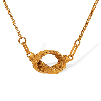 Titāna tērauda džemperu kaklarota, plaid raksts, ar pendantu iekļauts, universāls modes aksesuārs, paplašināšanas ķēde