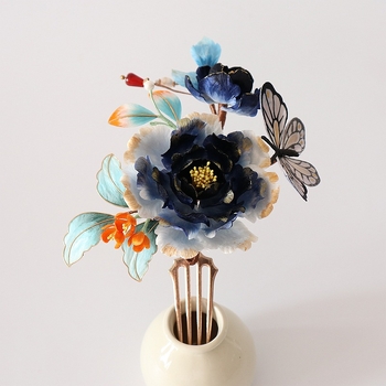 Plaukų papuošalas, rankų darbo, senovinio stiliaus galvos aksesuaras, prekinis ženklas Send spring corner, ruduo 2024