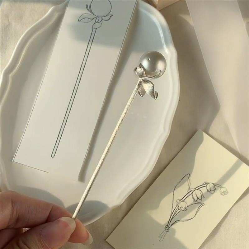 Ušica za kosu s perlama, novi kineski stil, geometrijski oblik (Materijal: Mix; Stil: Novi kineski stil; Oblik: Geometrijski; Šifra proizvoda: Hair accessories 0142; Sezona: Ljeto 2025)