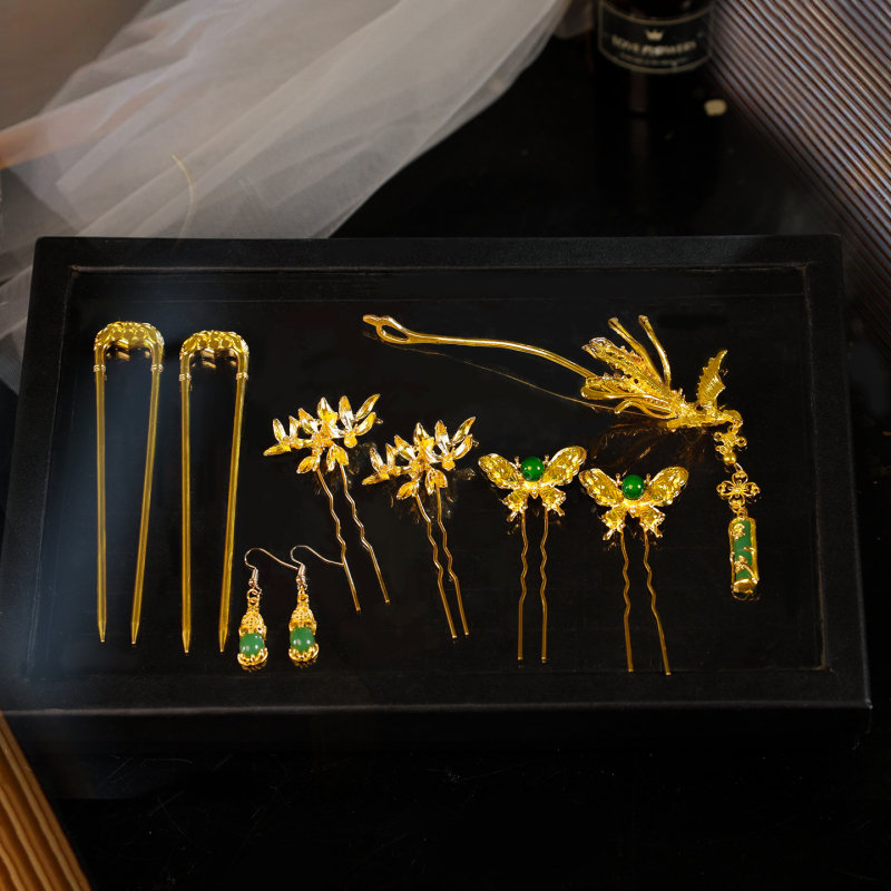 Accesoriu pentru păr – stil vintage, din aliaj, placare electroplată, formă de constelație, cod GZ393