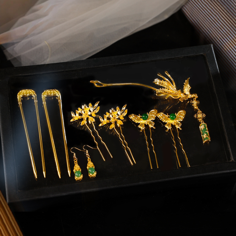 Accesoriu pentru păr – stil vintage, din aliaj, placare electroplată, formă de constelație, cod GZ393