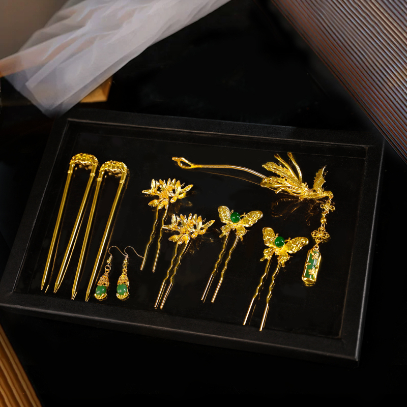 Accesoriu pentru păr – stil vintage, din aliaj, placare electroplată, formă de constelație, cod GZ393