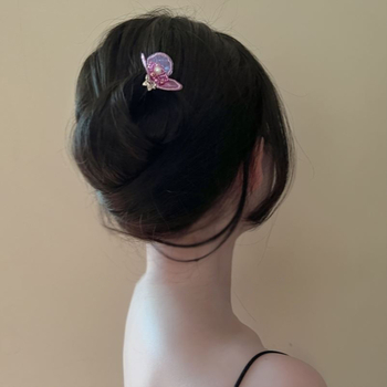 Agrafă de păr cu flori, stil nou chinezesc, material: aliaj, electroplacare, personalizare disponibilă