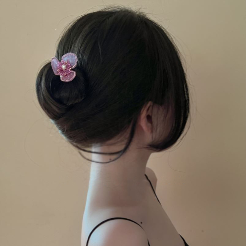 Agrafă de păr cu flori, stil nou chinezesc, material: aliaj, electroplacare, personalizare disponibilă