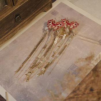 Clema de păr cu design original, material aliaj, decor floral, realizare manuală, ambalaj individual