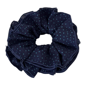 Elastic de păr din țesătură cu buline, lucrat manual, stil korean, formă lejeră, design de strângere