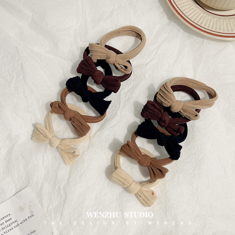 Koreai stílusú masnis hajgumi magas copfhoz, szövött, rugalmas és tartós